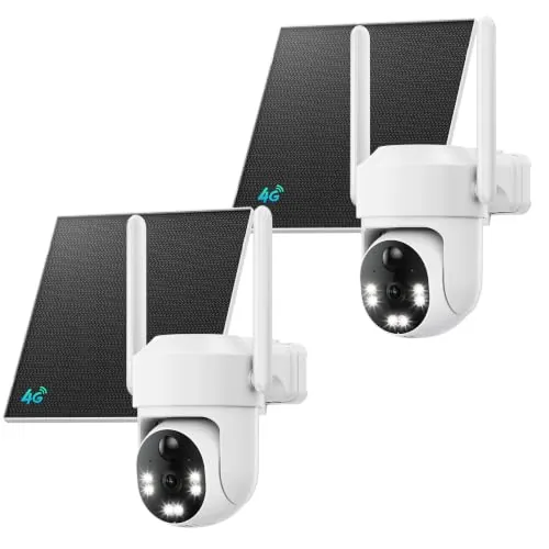 LIWAN Cellular Security Camera Outdoor 2-Pack