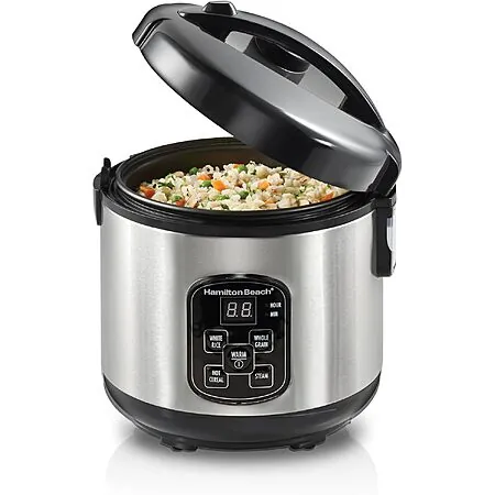 Prime Members: Hamilton Beach 8-Cup Digital Programmable Rice Cooker/Steamer