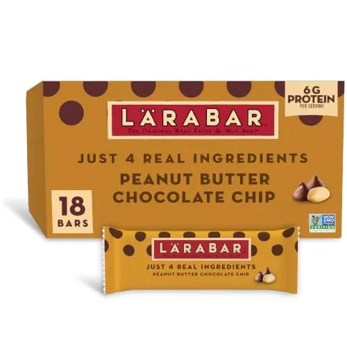 18-Pack 1.6-Oz LÄRABAR Fruit & Nut Bars (Peanut Butter Chocolate Chip)