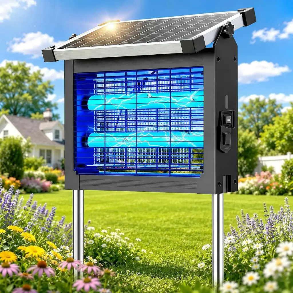 Zechuan Solar Cordless Rechargeable Bug Zapper
