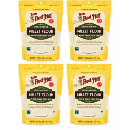 4-Pk 20-Oz Bob's Red Mill Stone Ground Whole Grain Millet Flour