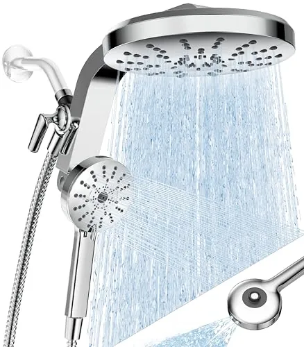 RAINVISTA Magnetic Rain Shower Head & Handheld Combo w/ 18-Mode Spray