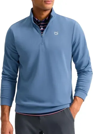 G Gradual Men's Fleece Quarter Zip Pullover Golf Sweatshirt