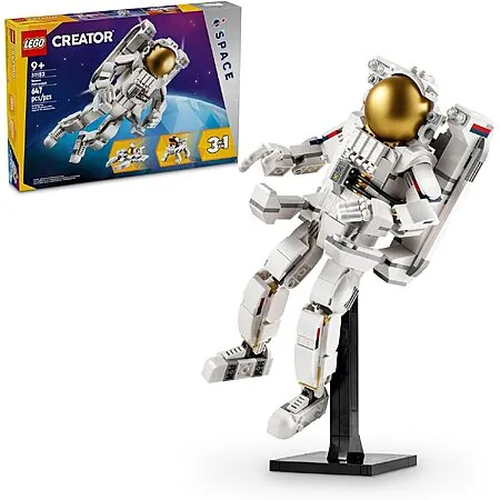 Prime Members: 647-Pc LEGO Creator 3 in 1 Space Astronaut Building Set