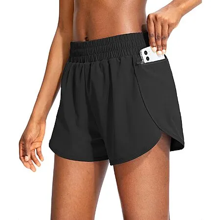 Soothfeel Women's High Rise 3" Athletic Running Shorts (various colors)