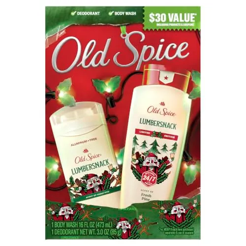 Old Spice Holiday Gift Pack for Men, Lumbersnack Limited Edition, 2-Pack