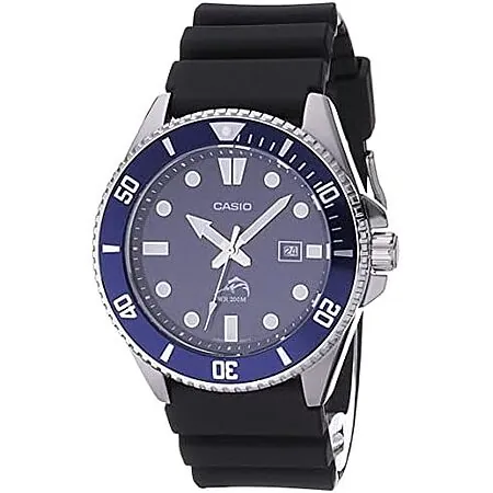 Casio 44mm MDV106 Unisex Analog Watch (Blue)