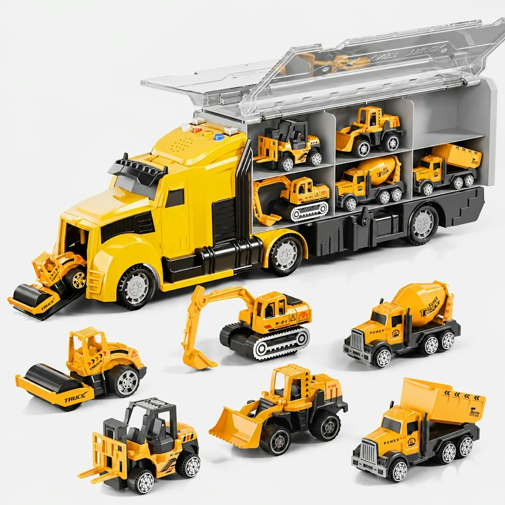 Taqizhu 7-in-1 Construction Truck Toy