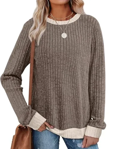 Sampeel Womens Tops Long Sleeve Shirts