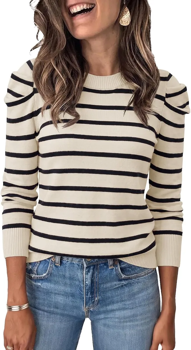 UNCLECAT Women’s Striped Sweaters