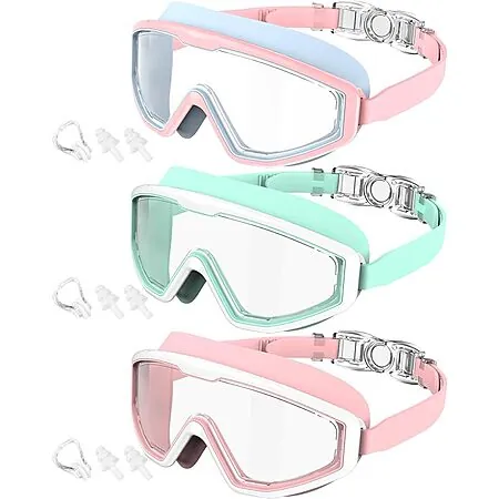 3-Pk CIFOYA Kids UV400 Anti-Fog Swim Goggles