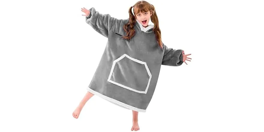 IFNOW Kids Wearable Blanket (Grey)