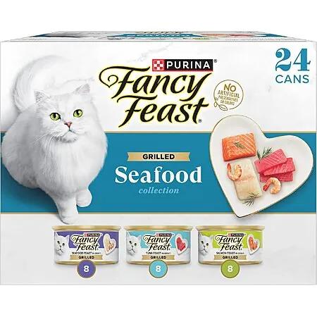 24-pk 3-oz Purina Fancy Feast Wet Cat Food (various)