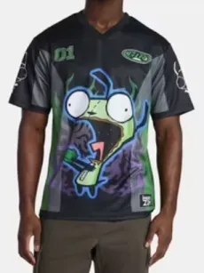 Invader Zim Men's Front & Back Graphic Soccer Jersey