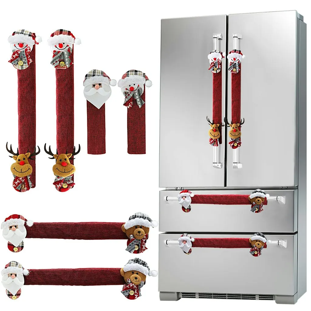 Christmas Refrigerator Handle Cover 6-Pack