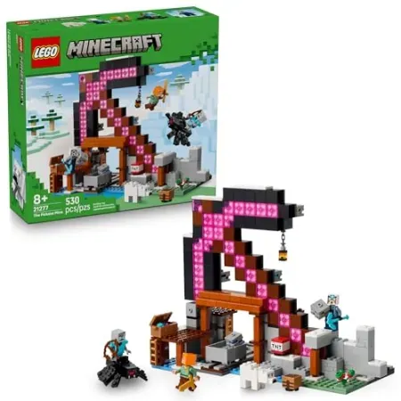 530-Piece LEGO Minecraft The Pickaxe Mine Building Set