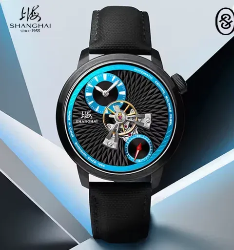Shanghai Watch Sky Dome Men's Automatic Watches 42mm Center Flywheel