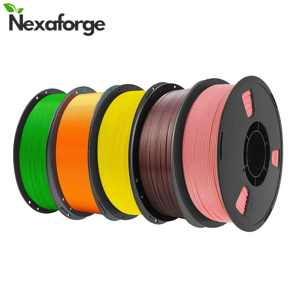 Nexaforge PLA & PETG 1.75mm Multicolor 3D Printer Filament 5-Pack