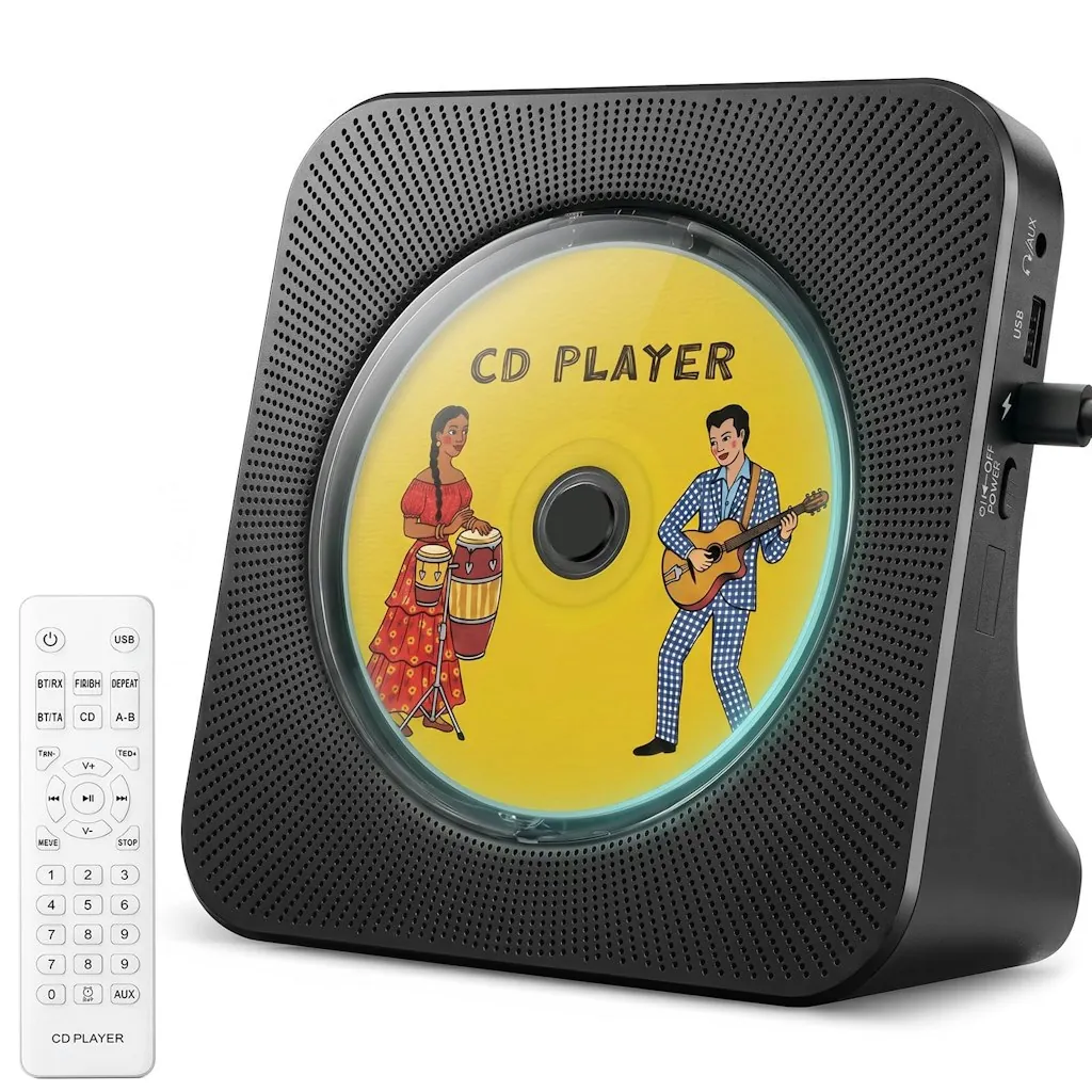Gueray Portable Bluetooth Desktop CD Player