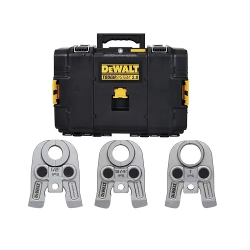 DEWALT Compact IPS Press Jaws Kit, 1/2In. - 1-1/4In.