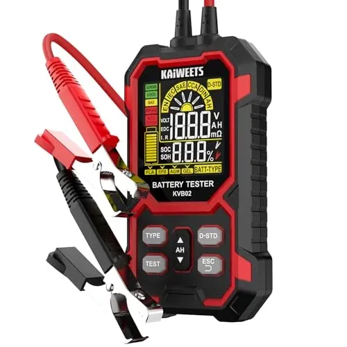 KAIWEETS 12V/24V Car Battery Tester