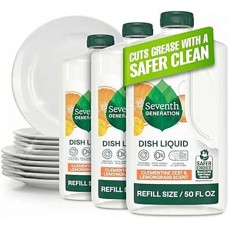 Select Accts: 3-Pk 50-Oz Seventh Generation Dish Liquid Refill