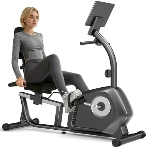 Recumbent Exercise Bike with 16-level Resistance
