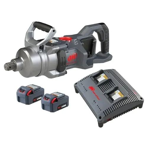 Ingersoll Rand W9491-K2E Cordless 1" High-Torque Impact Wrench Kit with 2 BL2022 5.0Ah Batteries