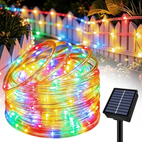 Slyuexu 100-LED 39' Solar Rope String Lights