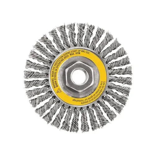 DEWALT DW49202 6-1/2-Inch by 5/8-Inch-11 HP .020 Carbon Stringer Wire Wheel