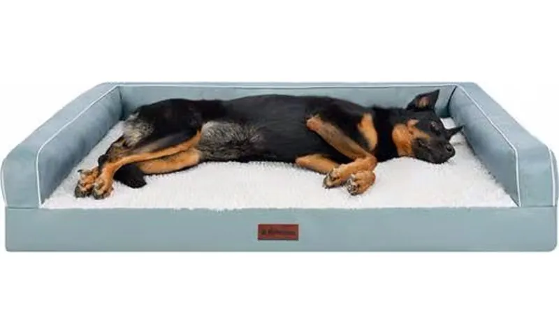 FurHaven Textured Plush Jumbo Flat Dog Bed