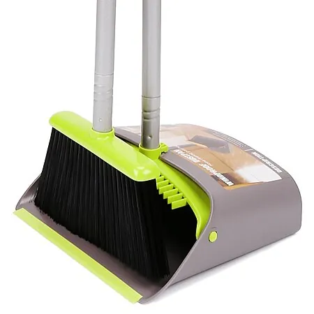 52" TreeLen Standing Upright Sweep Broom & Dustpan Set