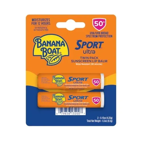 Banana Boat Sport Lip Sunscreen SPF 50 2-Pack