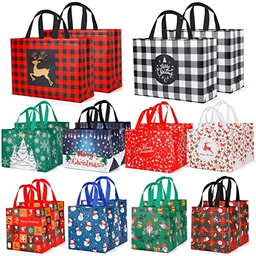 YANGTE Christmas Gift Bags Assorted Sizes -20 Pack