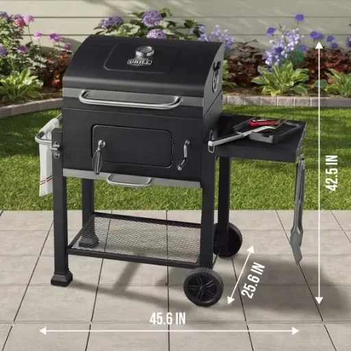 Expert Grill 24 Inch Heavy Duty Charcoal Grill with Wheels