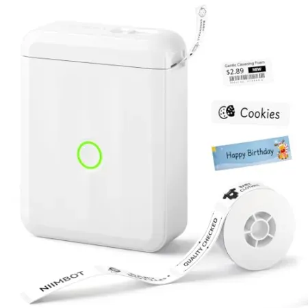 NIIMBOT D110 Bluetooth Label Maker Machine with 1 Tape