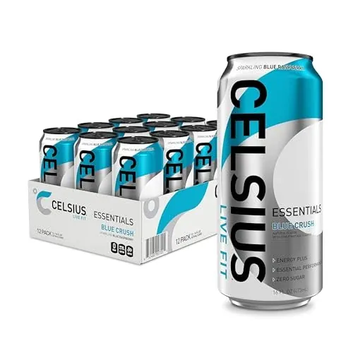 CELSIUS Sugar Free Energy Drink 12-Pack 16-Oz (Sparkling Blue Crush)