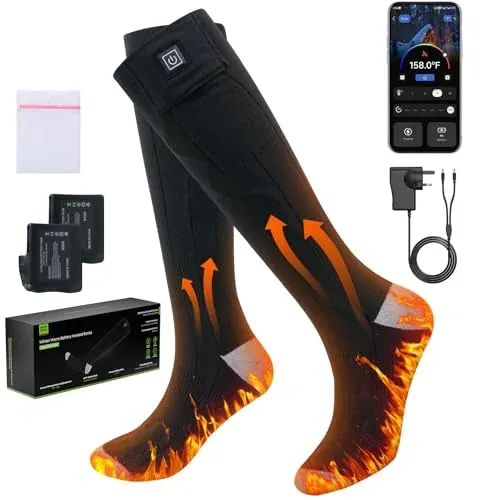 Minthouz Heated Socks with App Control 3000mAh Batteries