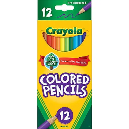 12-Ct Crayola Colored Pencil Set