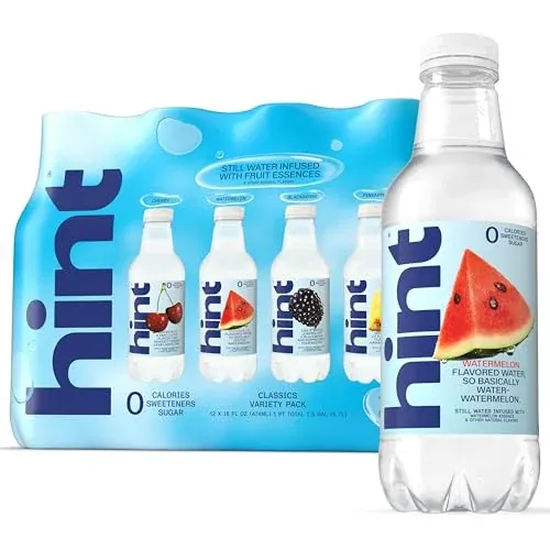 Hint Fruit-Infused Purified Flavored Water 12-Pack 16-Oz (Best Sellers Variety Pack)