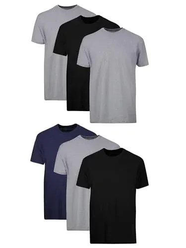 Hanes Stay-Tucked Soft Cotton Undershirts 6-Pack