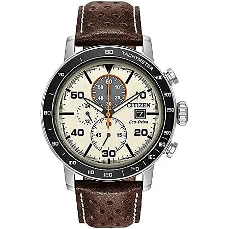 44mm Citizen Men's Eco-Drive Weekender Brycen SS Chronograph Watch