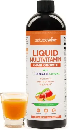 NatureWise Liquid Multivitamin Hair Growth + Tocogaia (15 oz)