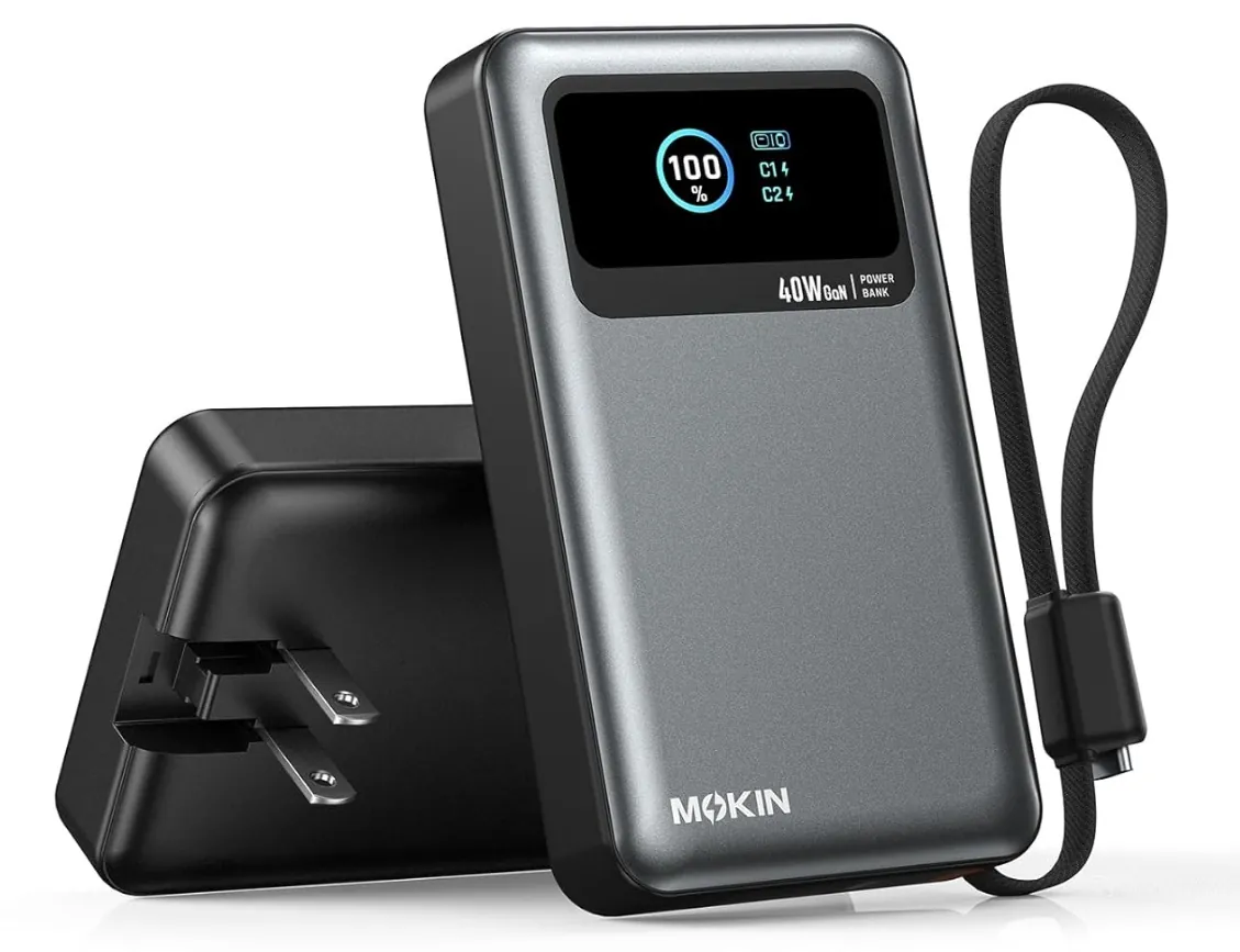 Mokin 10000mAh 40w USB-C Power Bank Charger