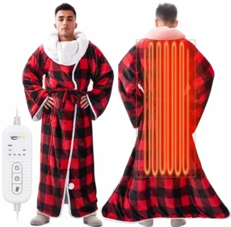 VECUKTY 50 x 70 inch Electric Wearable Heating Blanket