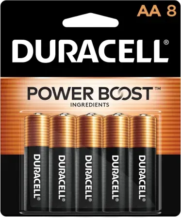 8-Count DURACELL Coppertop AA Batteries