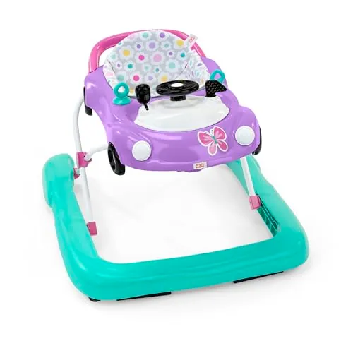 Bright Starts Little Speedster 3-in-1 Car Walker, Purple Power (6 Months+)