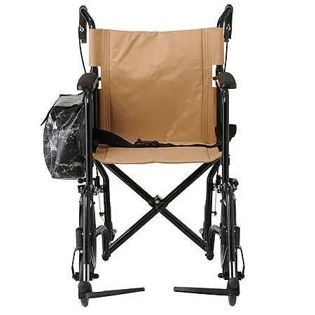 Medline Transport Wheelchair w/ Removable Side Bag