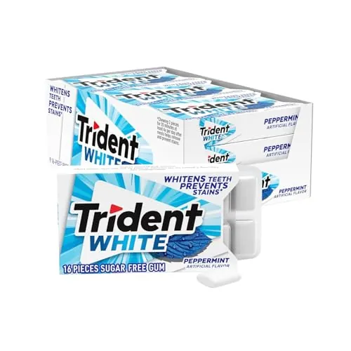 Trident White Peppermint Sugar-Free Gum 16-Piece 9-Count