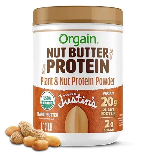 Orgain x Justin’s Nut Butter Protein Powder